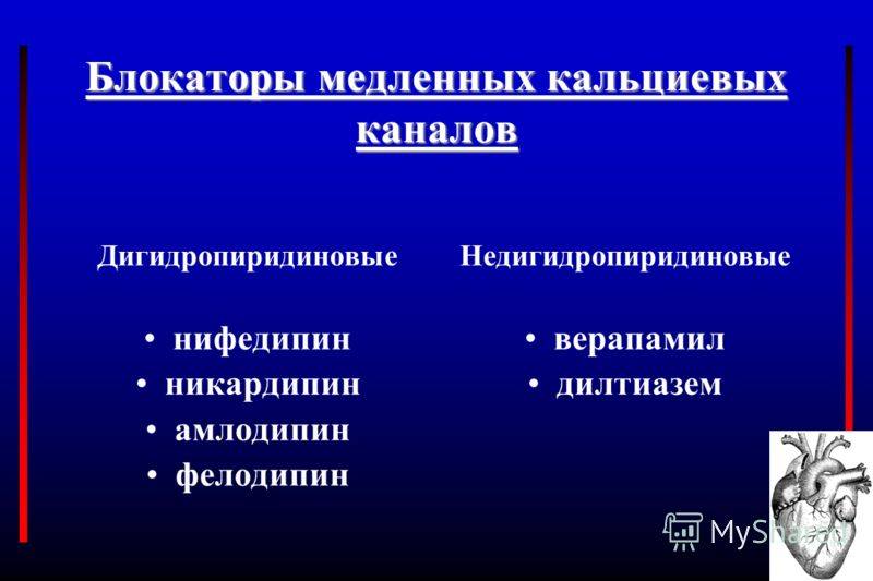Блокаторы кальциевых каналов (антагонисты): список препаратов последнего поколения | vrednuga.ru