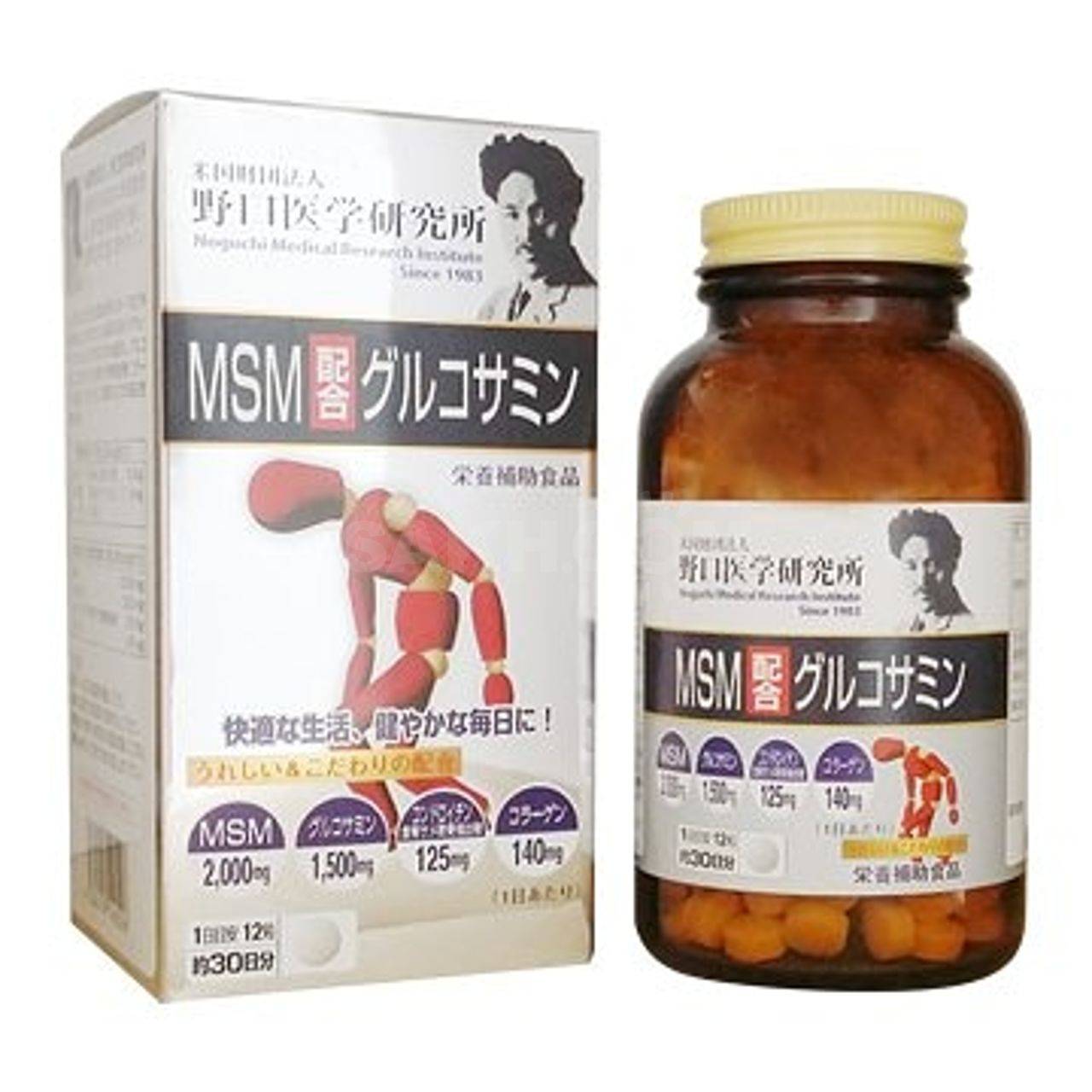 Боль в суставах какие витамины. Noguchi глюкозамин + MSM (МСМ). Японский глюкозамин хондроитин MSM. Noguchi Glucosamine MSM, 360шт. Японский БАД для суставов MSM.
