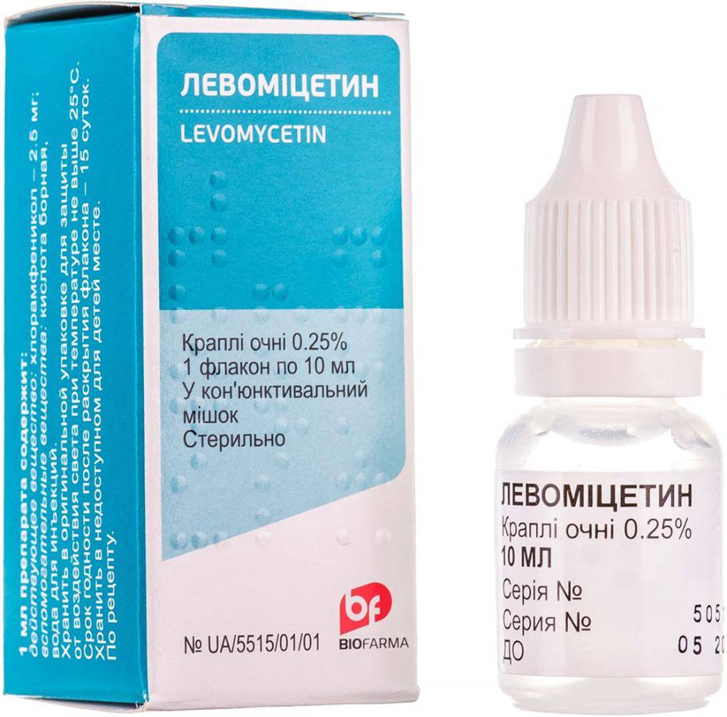 Левомицетин глазные капли для детей: инструкция по применению, аналоги, цена