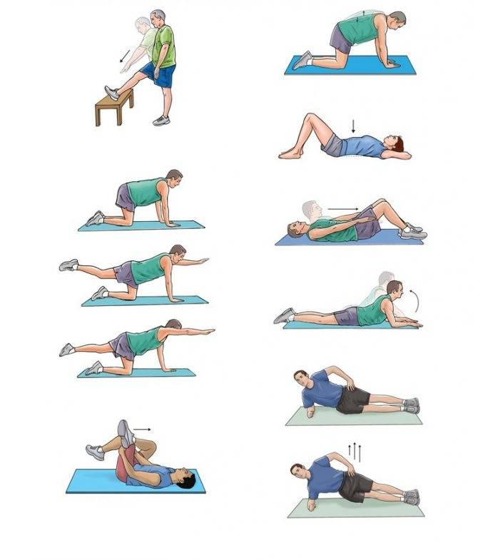 Упражнения для спины в домашних условиях при грыже и остеохондрозе