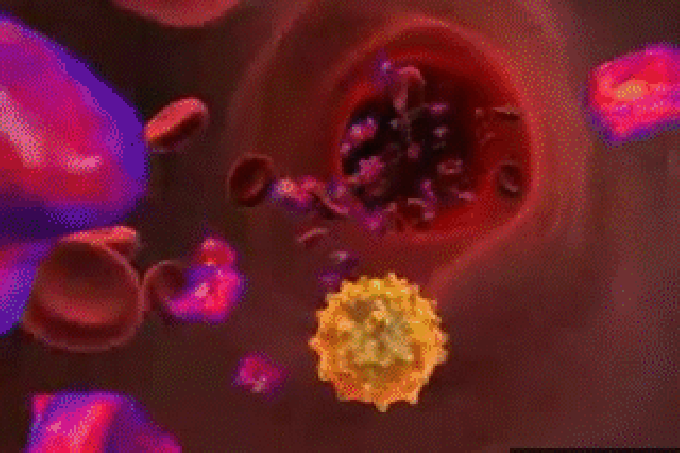 Кровь на иммунодефицит. Вирус ВИЧ гиф. Заражение клетки вирусом.